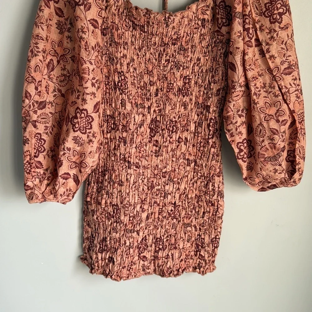 FREE PEOPLE SMOCK IT TO ME MINI DRESS SMALL
